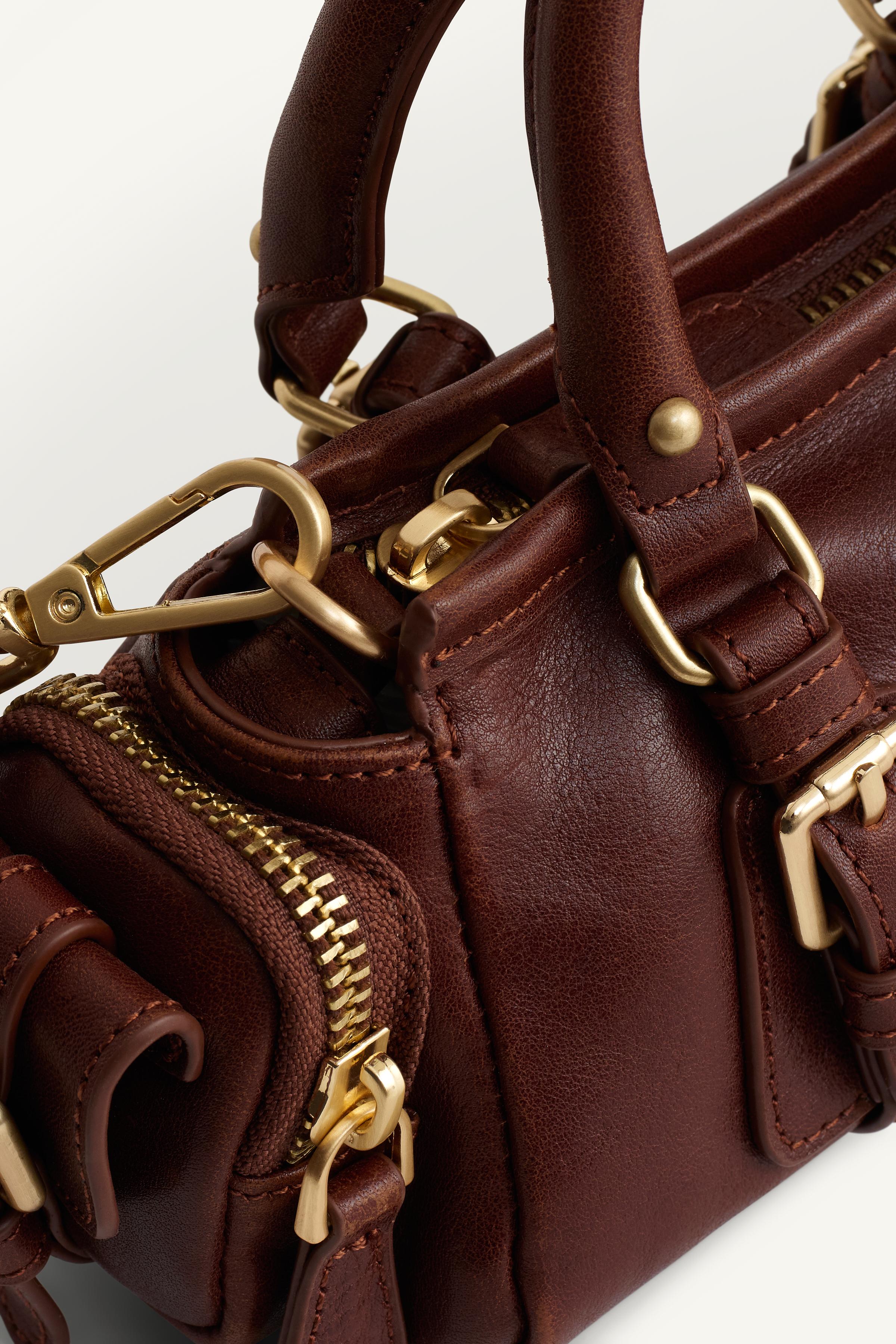 LIMITED EDITION LEATHER MINI CROSSBODY BAG WITH BUCKLES